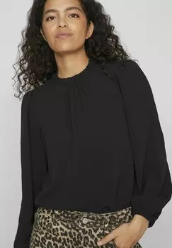 Блуза MIT LANGEN RMELN HIGH NECK VILA, черный