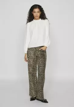 Блуза MIT LANGEN RMELN HIGH NECK VILA, кремовый