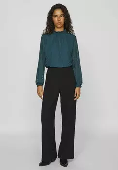 Блуза MIT LANGEN RMELN HIGH NECK VILA Petite, цвет Evergreen