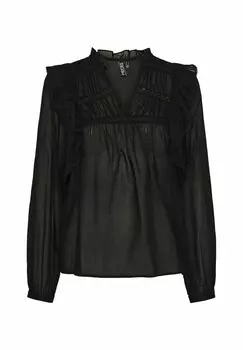 Блуза MIT LANGEN RMELN PCMAKENNA Pieces, черный