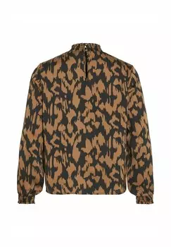 Блуза MIT LANGEN RMELN PETITE – VILA Petite, цвет Mottled Black