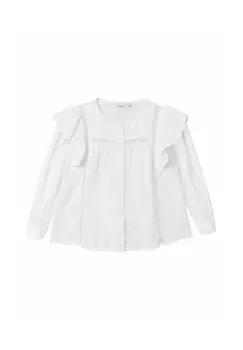 Блуза MIT LANGEN RMELN REGULAR FIT Name it, белый