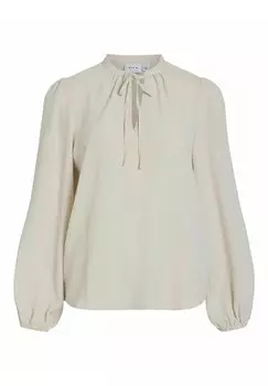 Блуза MIT LANGEN RMELN V-AUSSCHNITT VILA, белый