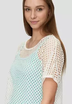 Блуза MIT LOCHMURSTE QS, кремовый