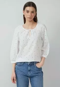 Блуза MIT LOCHSTICKEREI QS, белый