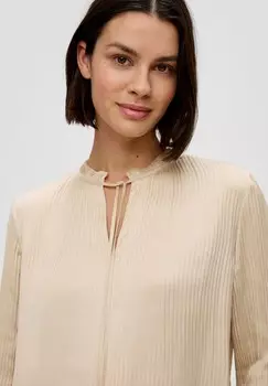 Блуза MIT PLISSE-STRUKTUR s.Oliver BLACK LABEL, бежевый