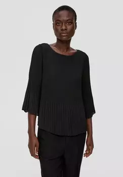 Блуза MIT PLISSEEFALTEN s.Oliver BLACK LABEL, черный