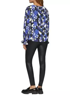 Блуза MIT PLISSEERMELN s.Oliver BLACK LABEL, антрацит