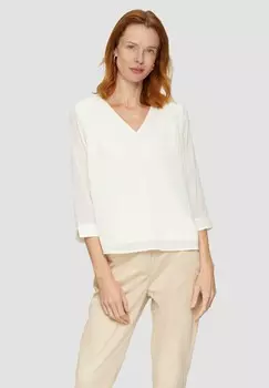 Блуза MIT RAFFUNG AN DER SCHULTER s.Oliver BLACK LABEL, кремовый