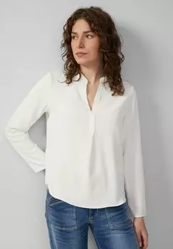 Блуза MIT RMELN ZUM KREMPELN QS, молочный