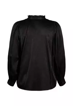 Блуза MIT RSCHEN UND V-AUSSCHNITT Zizzi, черный