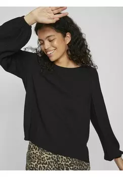 Блуза MIT RUNDHALS VILA, антрацит