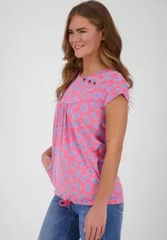 Блуза MIT RUNDHALSAUSSCHNITT alife & kickin, розовый