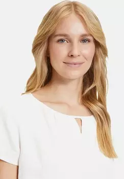 Блуза MIT RUNDHALSAUSSCHNITT Betty Barclay, белый