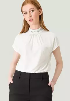 Блуза MIT STRASS DETAIL zero, цвет creamsilver