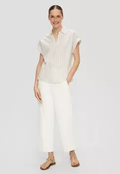 Блуза MIT STREIFENMUSTER s.Oliver BLACK LABEL, бежевый