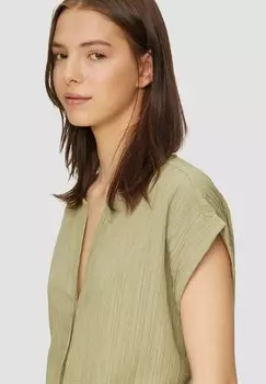 Блуза MIT STRUKTURMUSTER QS, зеленый