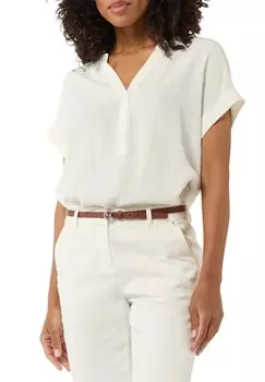 Блуза MIT TUNIKA-AUSSCHNITT comma, белый