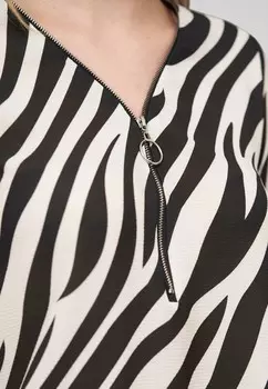 Блуза MIT TURN-UP-RMELN UND ZEBRA Cloud 5ive, черный