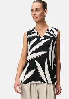 Блуза MIT V-AUSSCHNITT - Top zero, черный