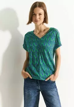 Блуза MIT V-NECK Cecil, светло-зеленый