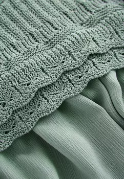 Блуза MIX RUFFLE LAYER Next, зеленый