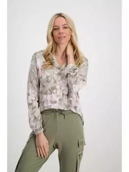 Блуза monari Langarmbluse, цвет sage gemustert
