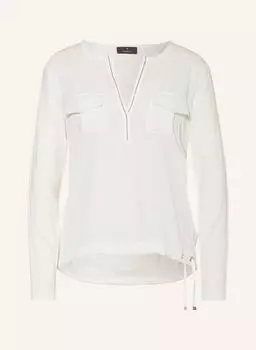 Блуза monari mit Schmucksteinen, белый