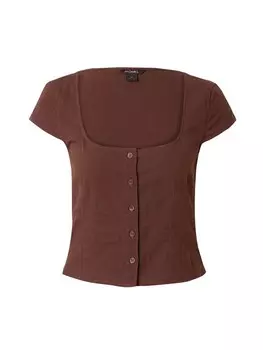 Блуза Monki Blouse, коричневый