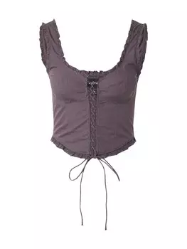 Блуза Monki, темно-серый