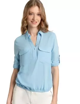 Блуза More & More Blouson, светло-синий