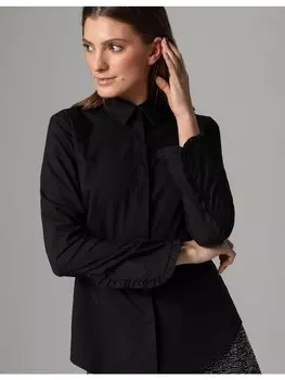 Блуза More & More Hemdbluse, черный