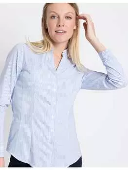 Блуза More & More Streifenbluse, синий