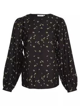 Блуза MOSS COPENHAGEN Hemd Karitta Setara, цвет Schwarz/Khaki