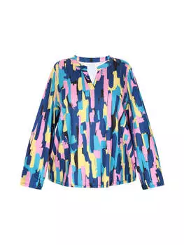 Блуза myMo Plus Size Blouse, синий