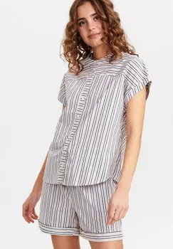 Блуза N?mph с коротким рукавом, бежевый