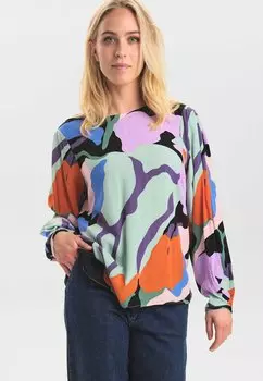 Блуза N?mph с принтом, мультиколор