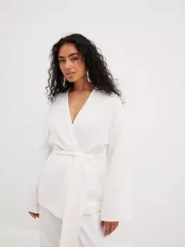 Блуза NA-KD, белый