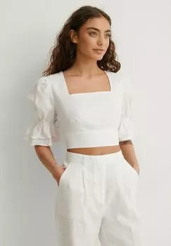 Блуза NA-KD, белый