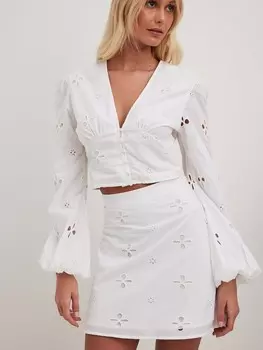 Блуза NA-KD Blouse, белый