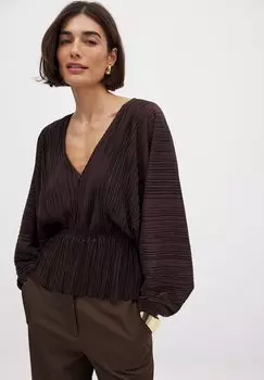Блуза NA-KD, коричневый