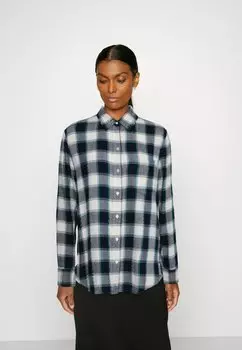 Блуза на пуговицах GAP, зеленый