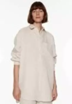 Блуза на пуговицах Oysho, бежевый