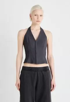 Блуза NADJA HALTERNECK Weekday, серый