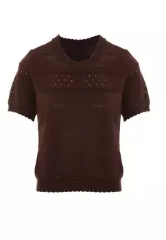 Блуза Naemi, коричневый