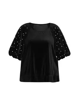 Блуза NAEMI Plus Size Blouse, черный