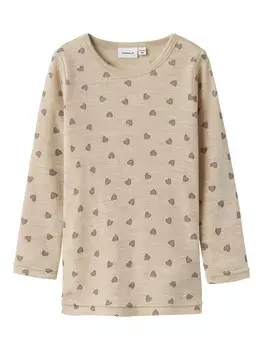 Блуза NAME IT Blouse, пятнистый бежевый