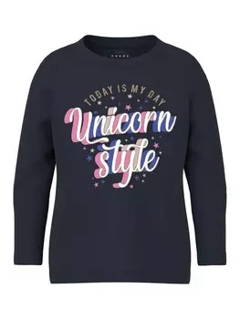 Блуза Name It NMFVEEN LS TOP O1, синий