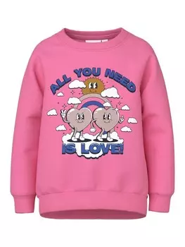 Блуза Name It NMFVENUS LS SWEAT BRU O1, розовый