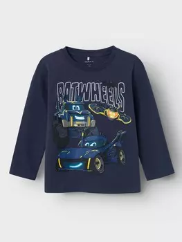 Блуза Name It NMMJERANO BATWHEELS LS TOP WAB, серый